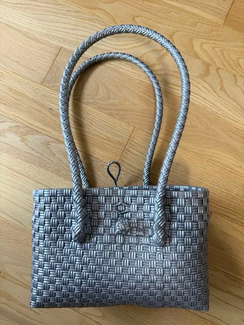 バッグ MEKEARISA Panini gingham llic silver