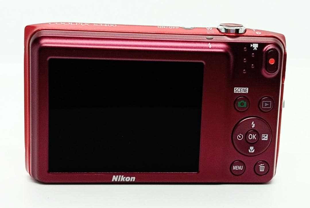 Nikon COOLPIX S3400 赤 7倍光学ズーム 充電器付き 美品
