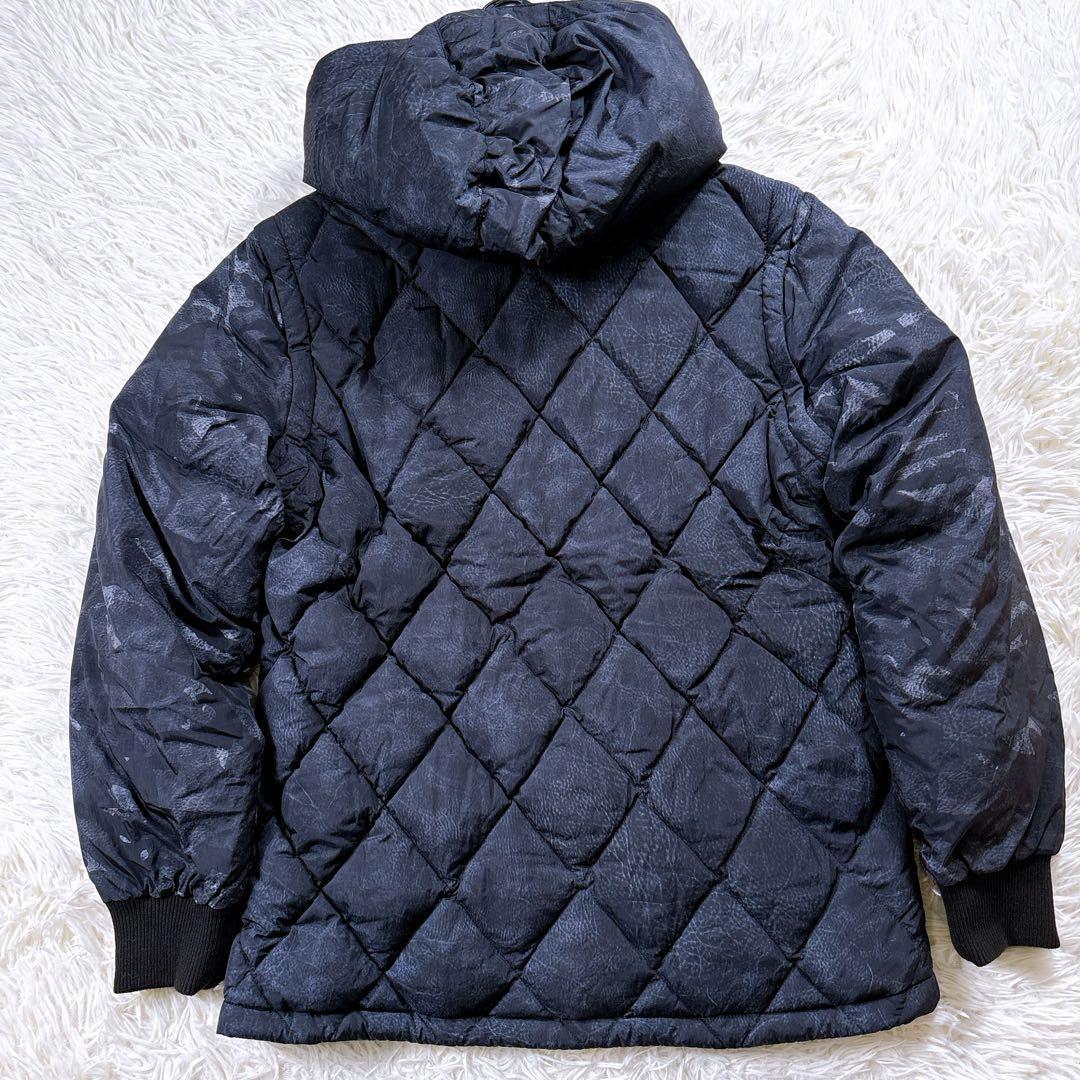 【メンズ3☆美品】ダンスウィズドラゴン　ダウンジャケット　2WAY 刺繍ワッペン