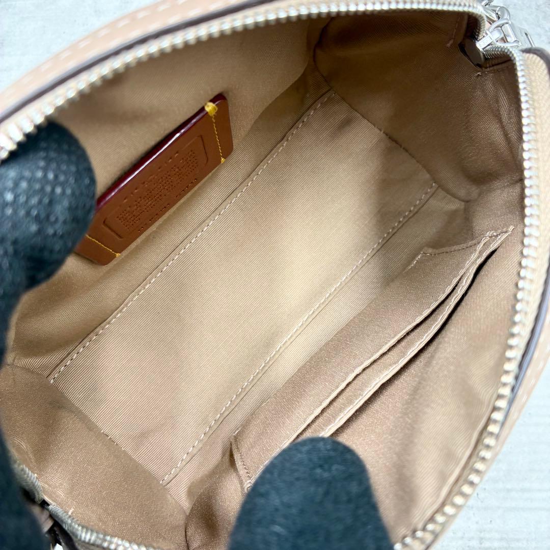 極美品✨コーチ　 ミニローアン　クロスボディバッグ　2way シグネチャーレザー