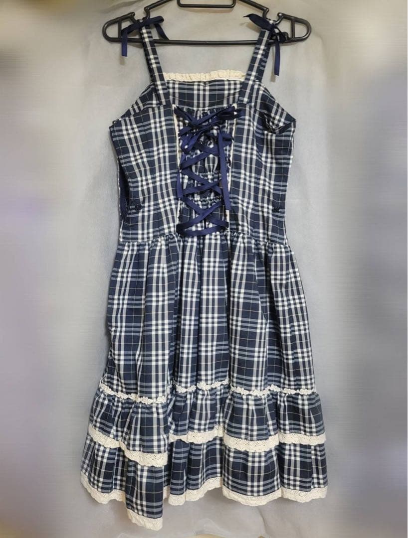 ALICE and the PIRATES タータンチェックジャンパースカート