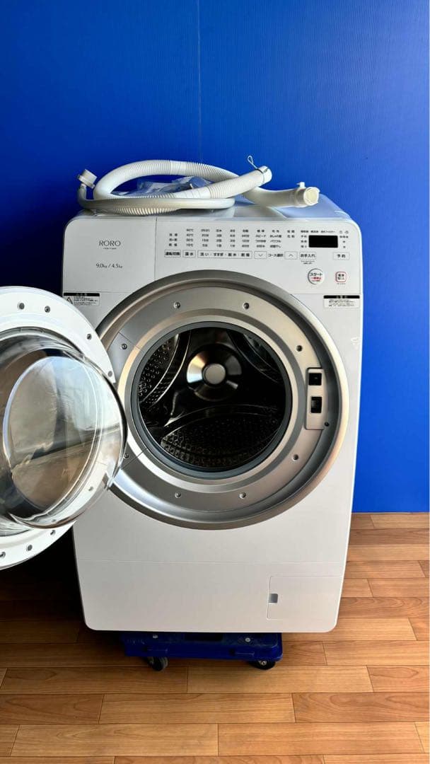 美品2025年製ドラム式洗濯乾燥機RORO YWM-YV90N