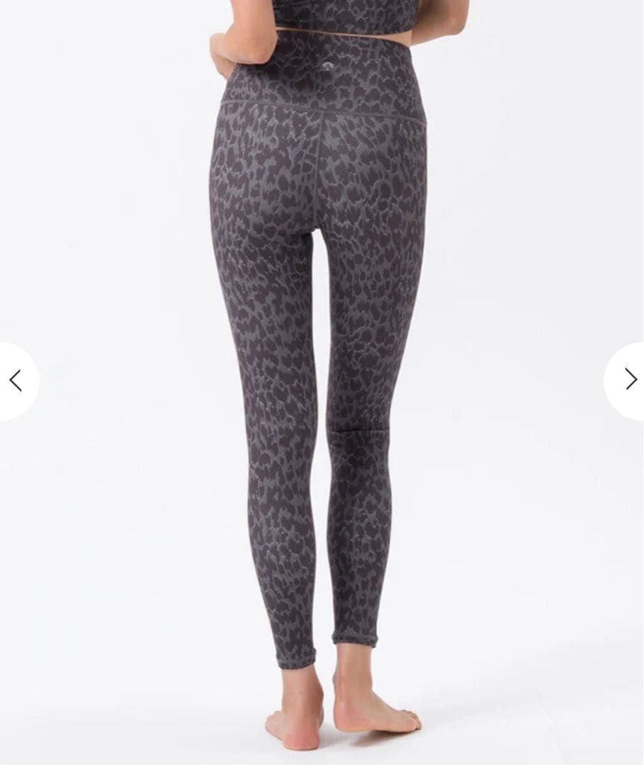 【SUKALA】ブラック　レオパードプリントベーシックレギンス Lサイズ