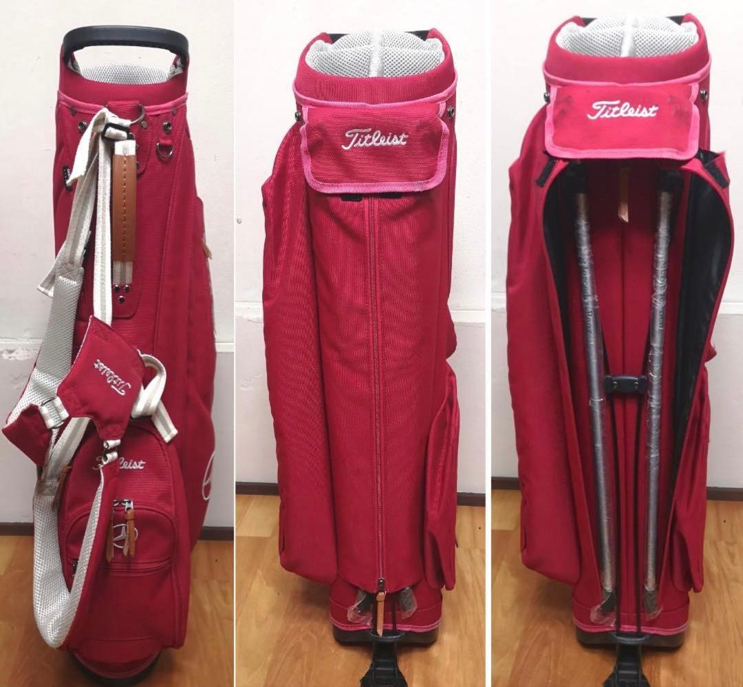 Mercedes Benz x Titleist Wネームキャディバッグ(赤)