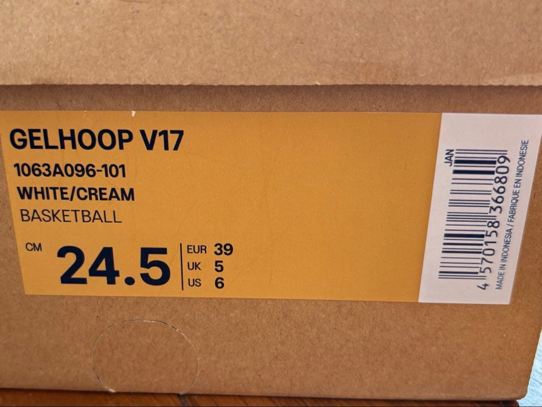 ！値下げ　バスケットボールシューズ asics ゲルフープV17