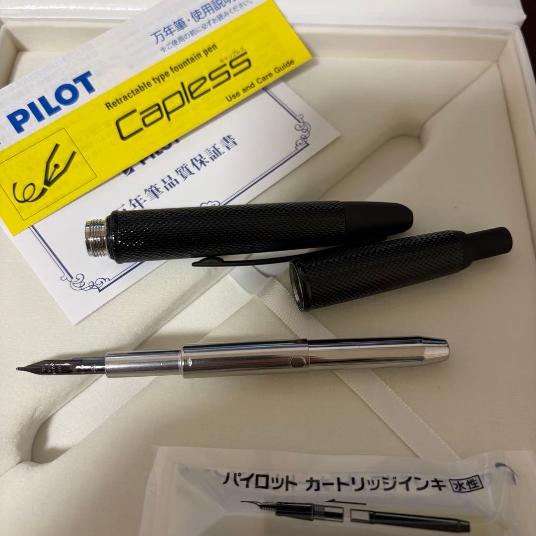 パイロット キャップレス 2020限定 リックブラック 万年筆