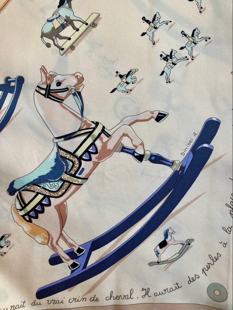 HERMES ロゴシャツブラウス　マルジェラ期 『お馬の話をして』クリーニング済