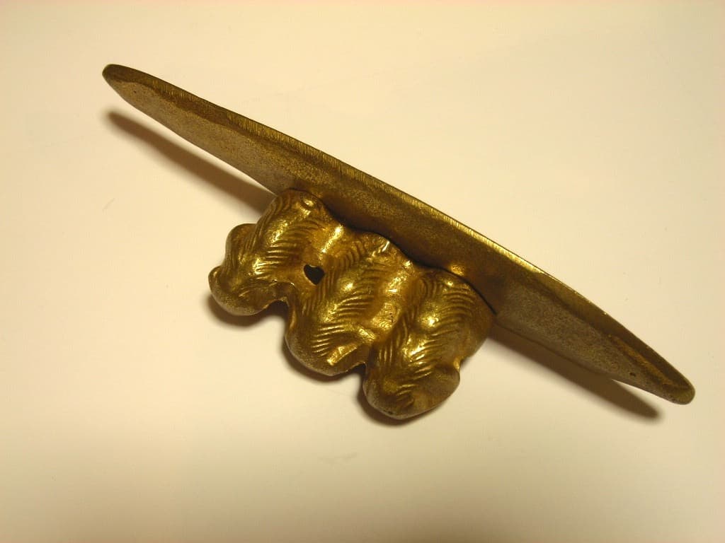 三猿（さんざる）『見ざる、聞かざる、言わざる』の文鎮