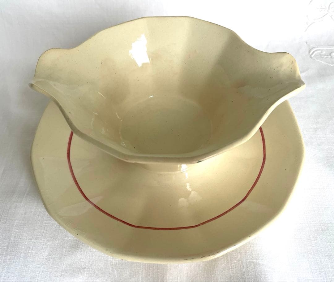 サルグミンヌ　アンティーク　ハンドペイントのソーシエール