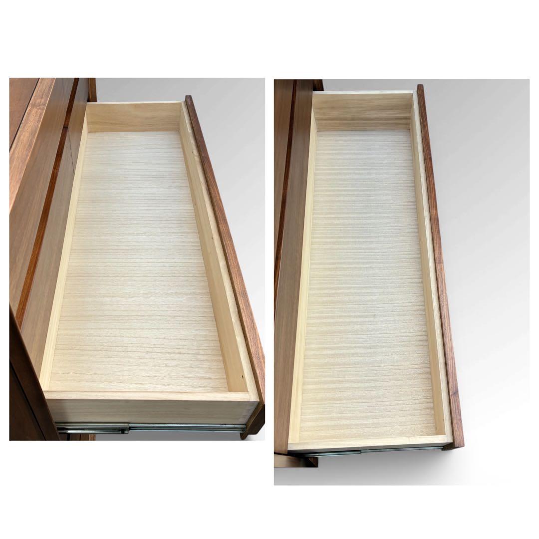 美品　IDC　大塚家具　ウォールナット　6段　チェスト　北欧　タンス