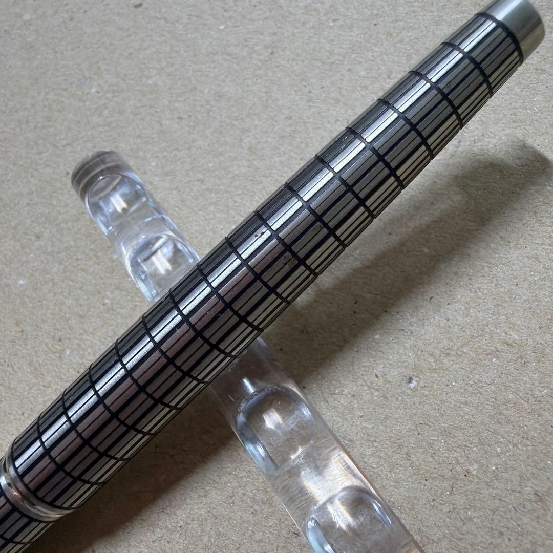 廃盤 パイロット Elite エリート 格子 万年筆 18K 750 M 蝕刻