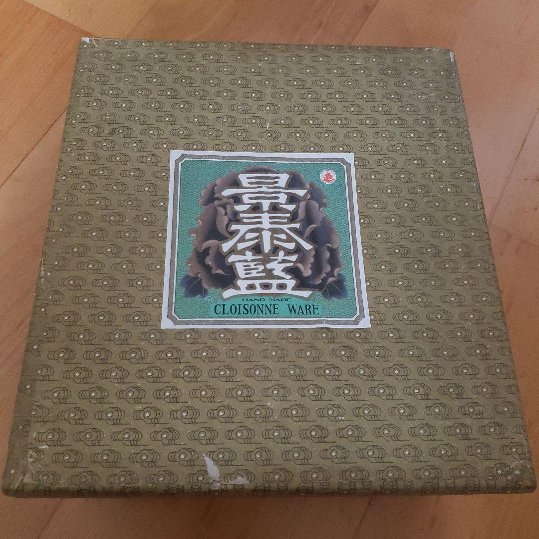 中国 七宝焼 骨董 花瓶一対