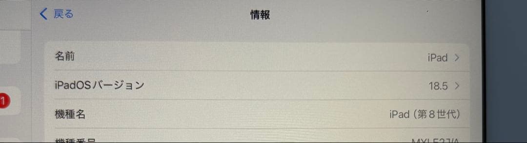 【ジャンク】iPad 第8世代(WiFi 128GB)本体と純正キーボード