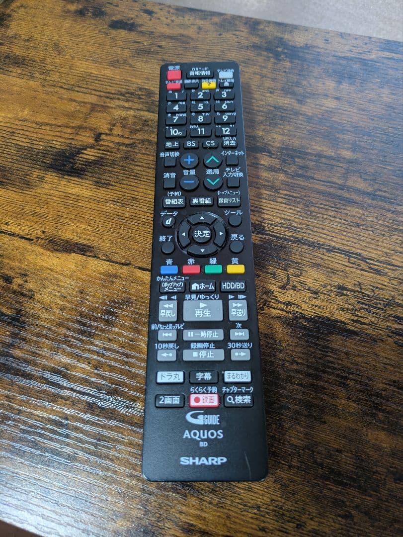 美品 SHARP ブルーレイレコーダー 1TB BD-W1100 2017年製