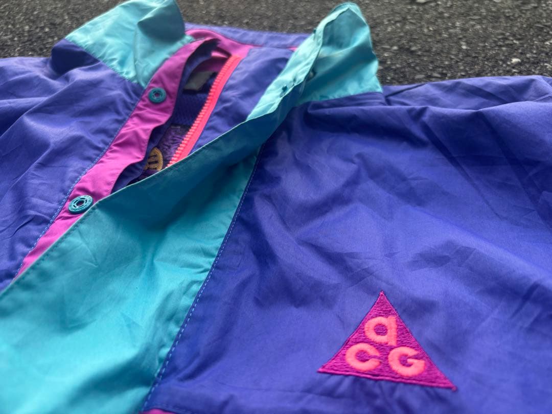 Nike ACG ナイロン jkt ウインドブレイカー 90s 三角 好配色