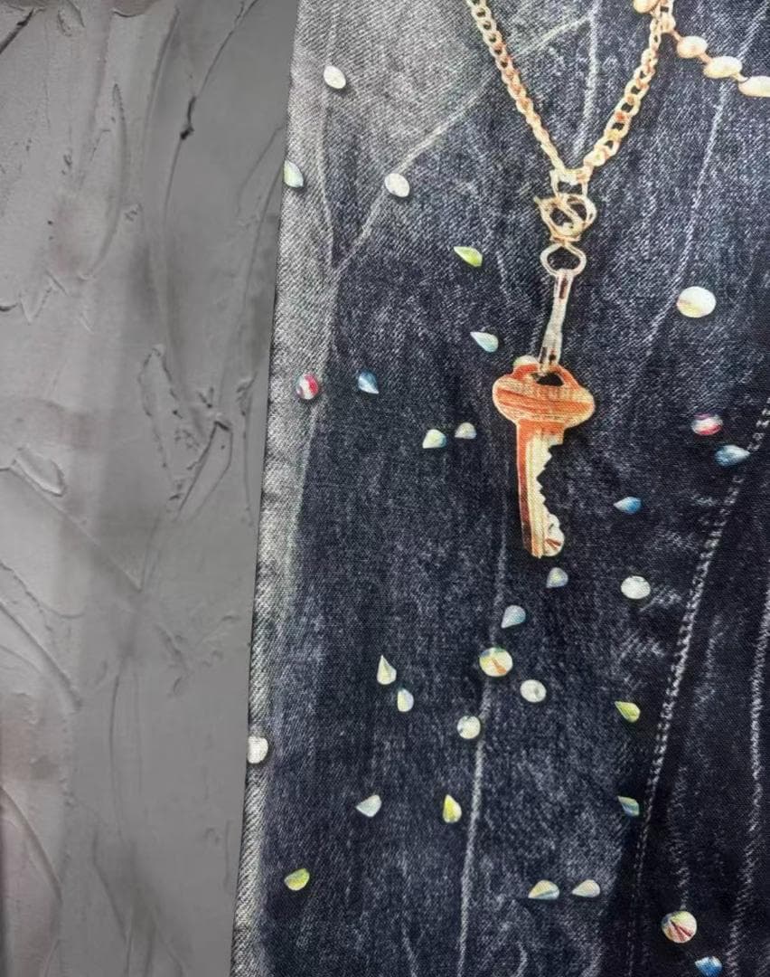 Acne Studios 馬年限定 チェーン柄ジッパーパンツ