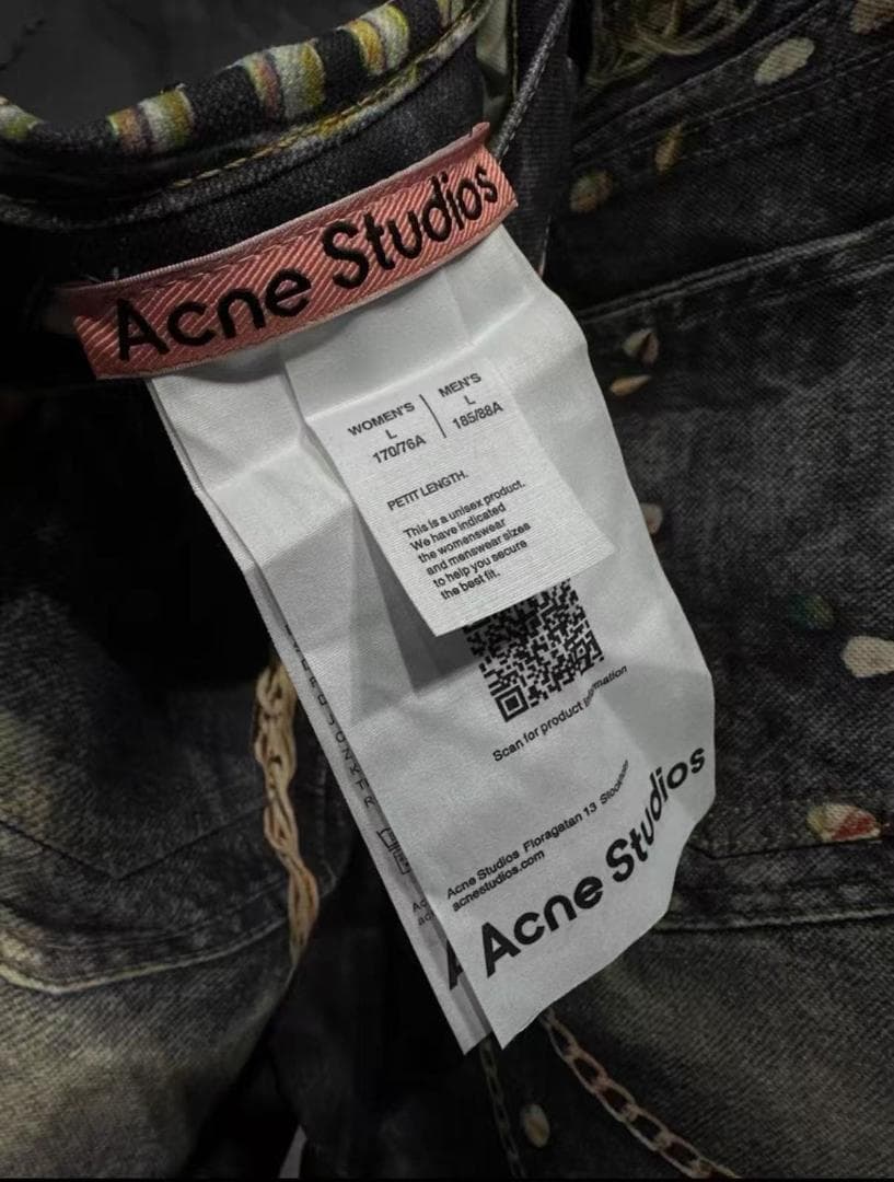 Acne Studios 馬年限定 チェーン柄ジッパーパンツ