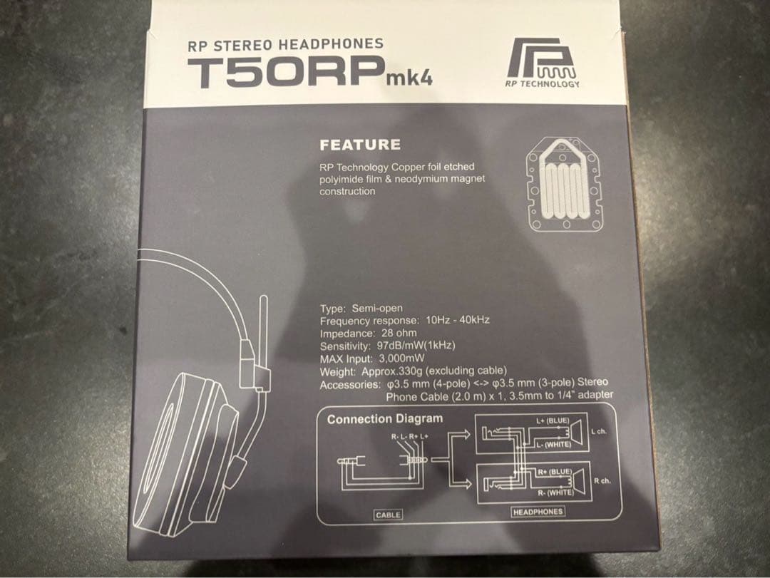 フォステクス FOSTEX RPステレオ・ヘッドホン T50RPmk4 箱無し