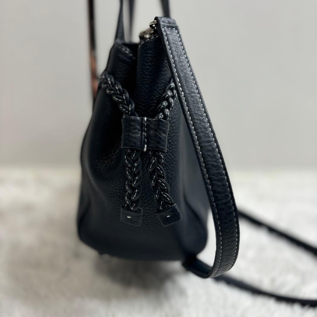 新品同様✨Kitamura キタムラ 2WAY ショルダーバッグ ネイビー