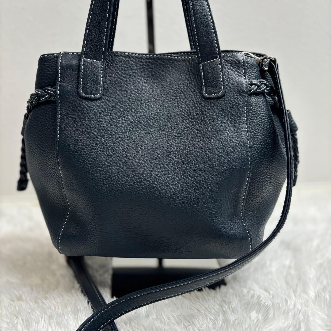 新品同様✨Kitamura キタムラ 2WAY ショルダーバッグ ネイビー