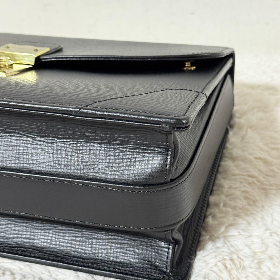 新品未使用✨銀座タニザワ　ブリーフケース　皇室御用達　ダレスバッグ　黒　超希少