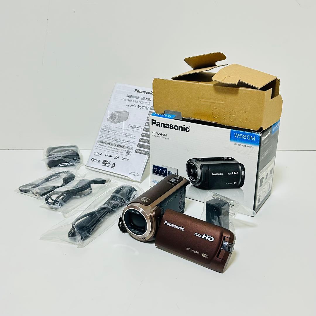 【未使用級】①Panasonic HC-W580M ビデオカメラ ワイプ撮り