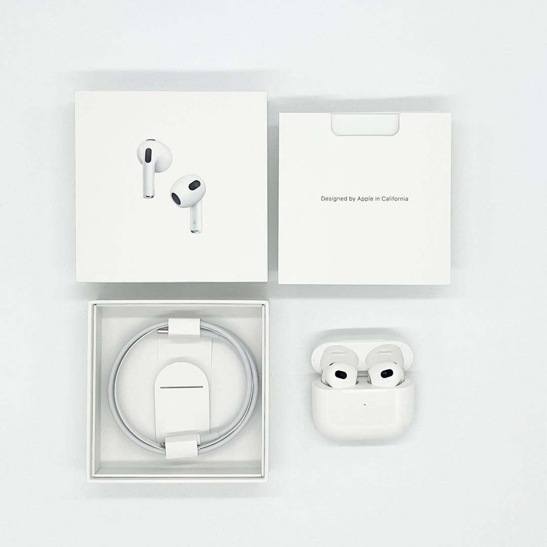 【美品・箱付】AirPods 第3世代 MME73J/A クリーニング済・送料込