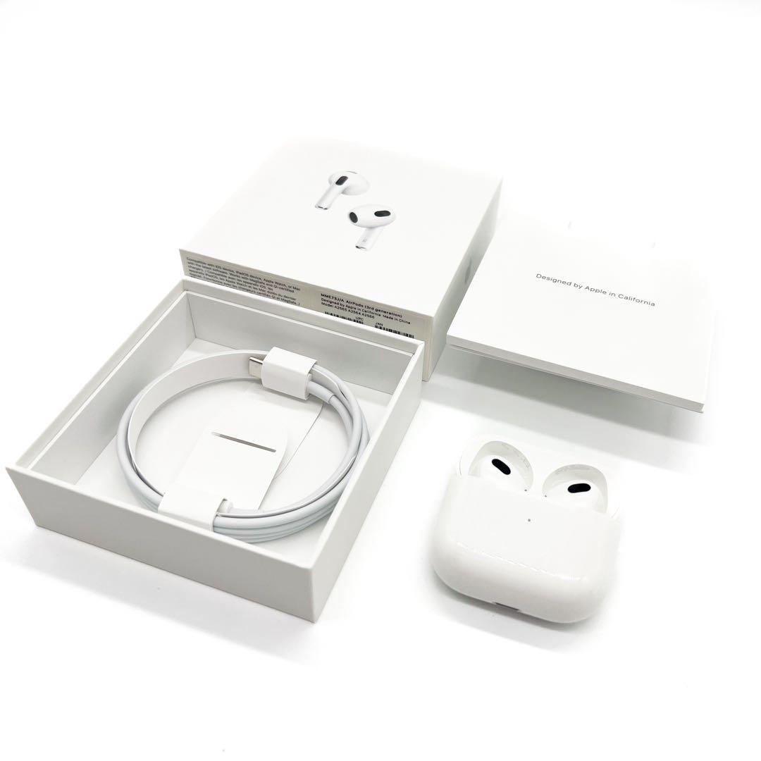【美品・箱付】AirPods 第3世代 MME73J/A クリーニング済・送料込
