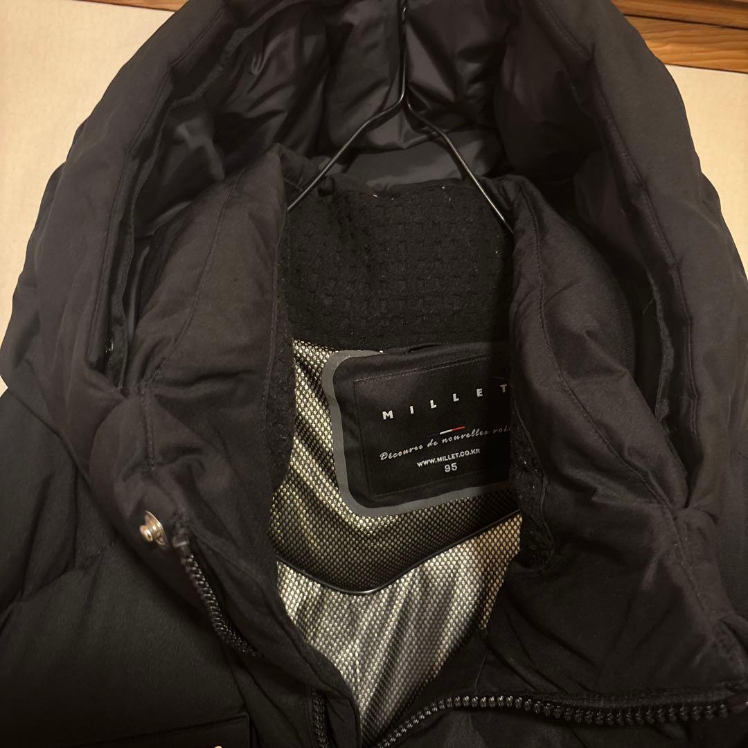 【美品】MILLET ミレー ロングダウン 黒 メンズM 極暖 かっこいい