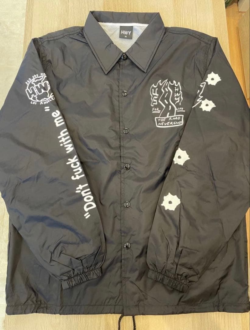 HWY×US TATTOO FLASH NYLON COACH JACKET