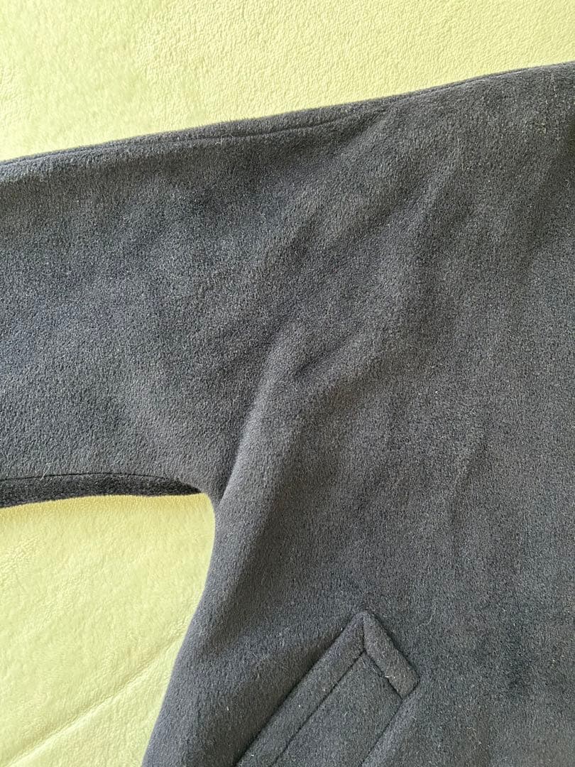 MaxMara マックスマーラ カシミヤ混 ウールコート 1枚袖 Aライン 紺色