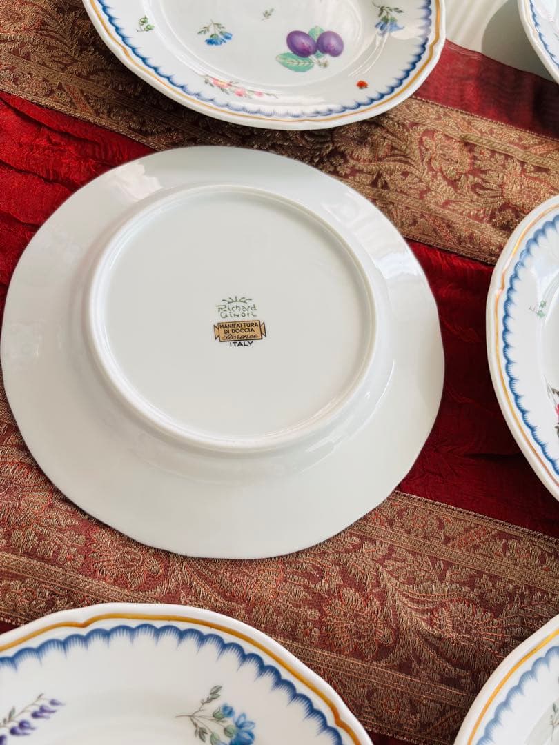 リチャード ジノリ イタリアンフルーツ プレート 皿 19cm 6枚セット 1