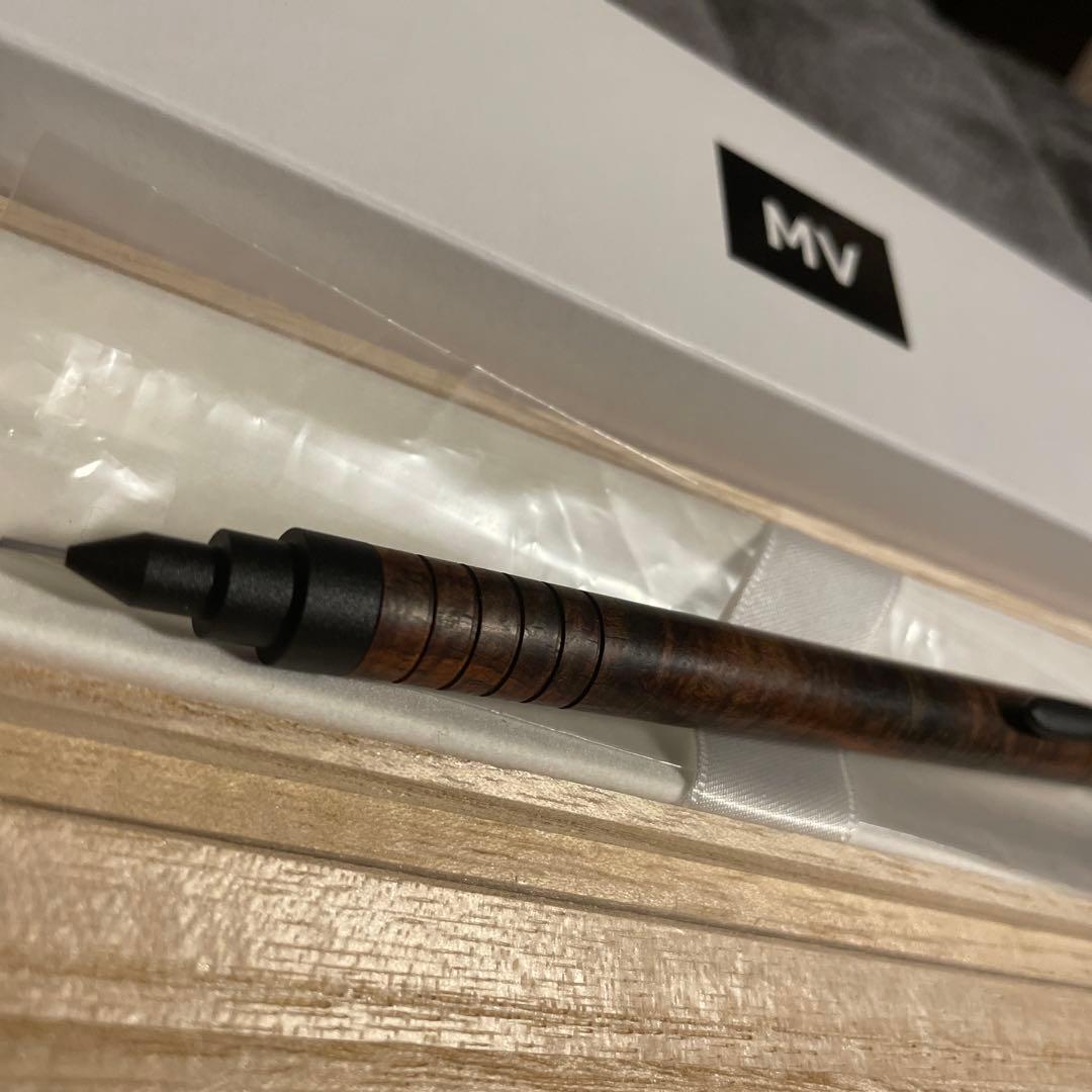 マーベラスウッド シャープペンシル 0.5mmシャムローズウッドカーリー(2色)