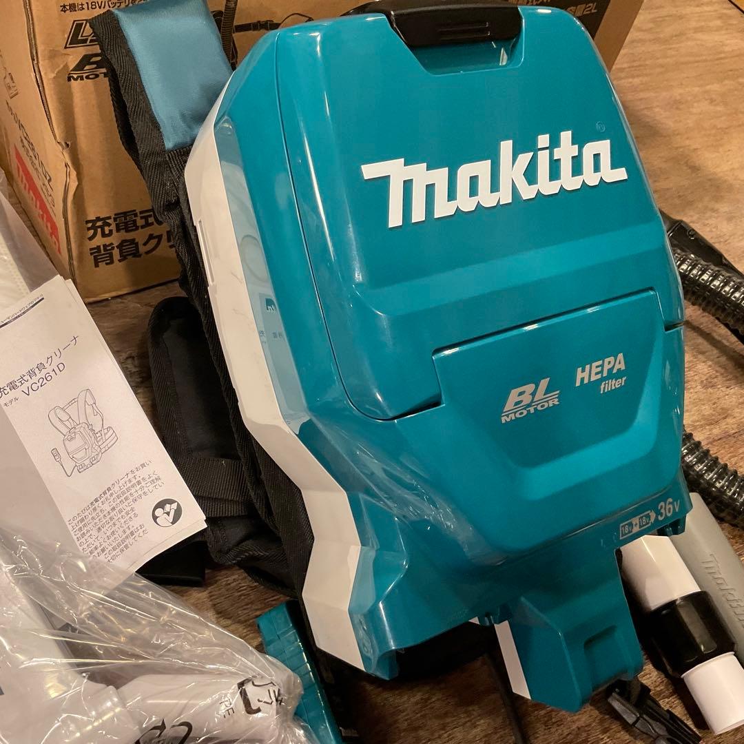 未使用 極美品！18V+18V=36V 充電式背負クリーナ VC261DZ