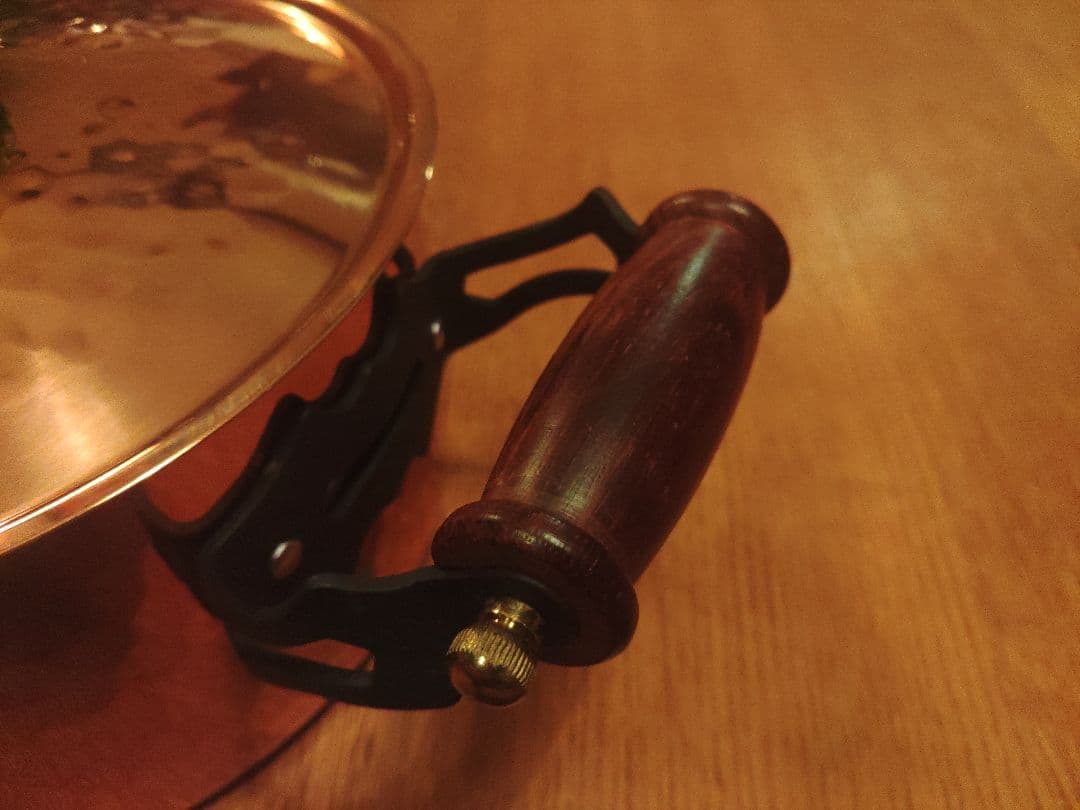 未使用　新光金属　copper100 銅製　ハンマード　両手鍋　希少　レア