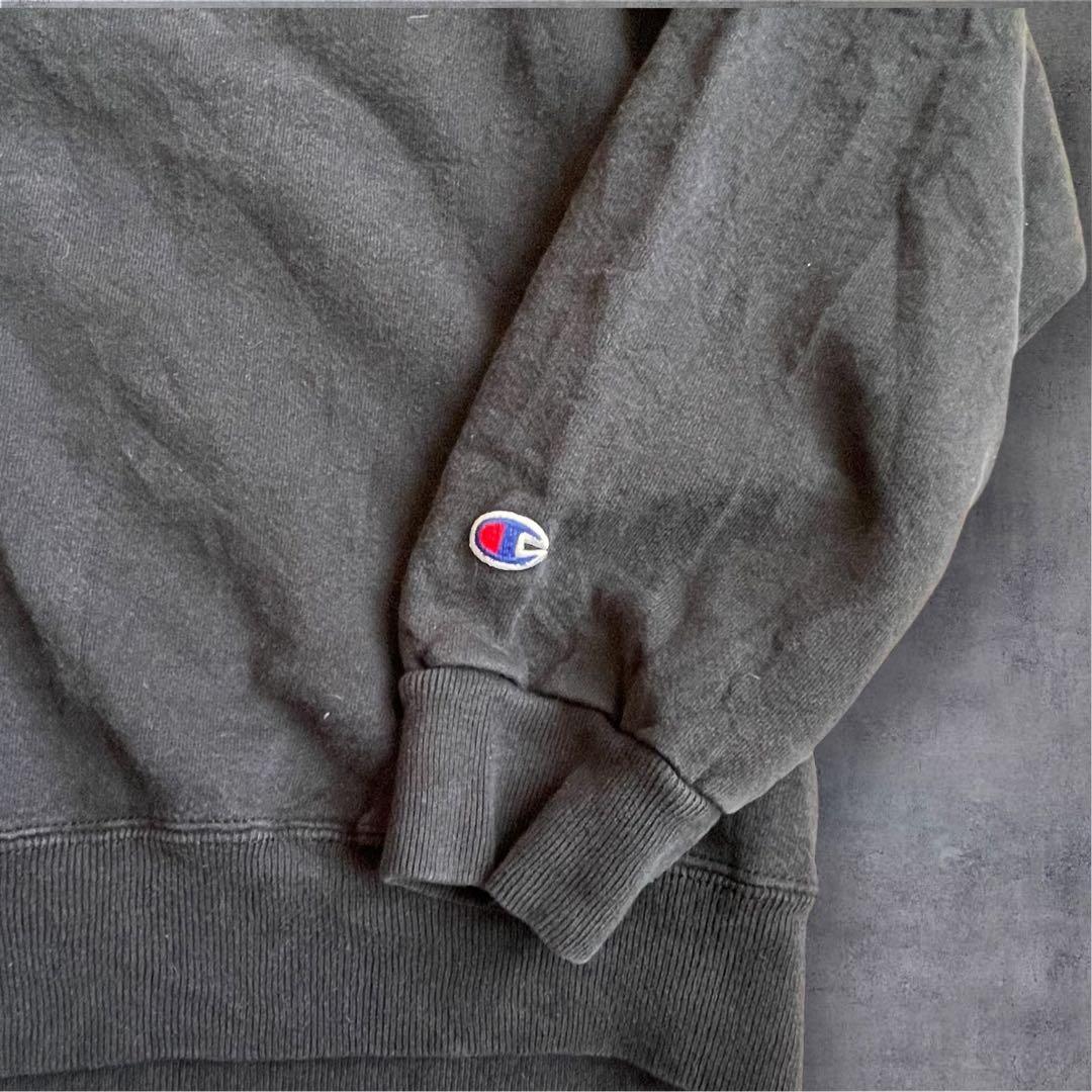 90‘sUSA製　チャンピオンスウェットNFLパンサーズ　前Vガゼット　ネイビー