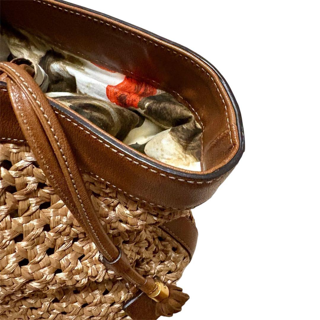 DOLCE＆GABBANA ドルチェアンドガッバーナ ラフィア かご トート