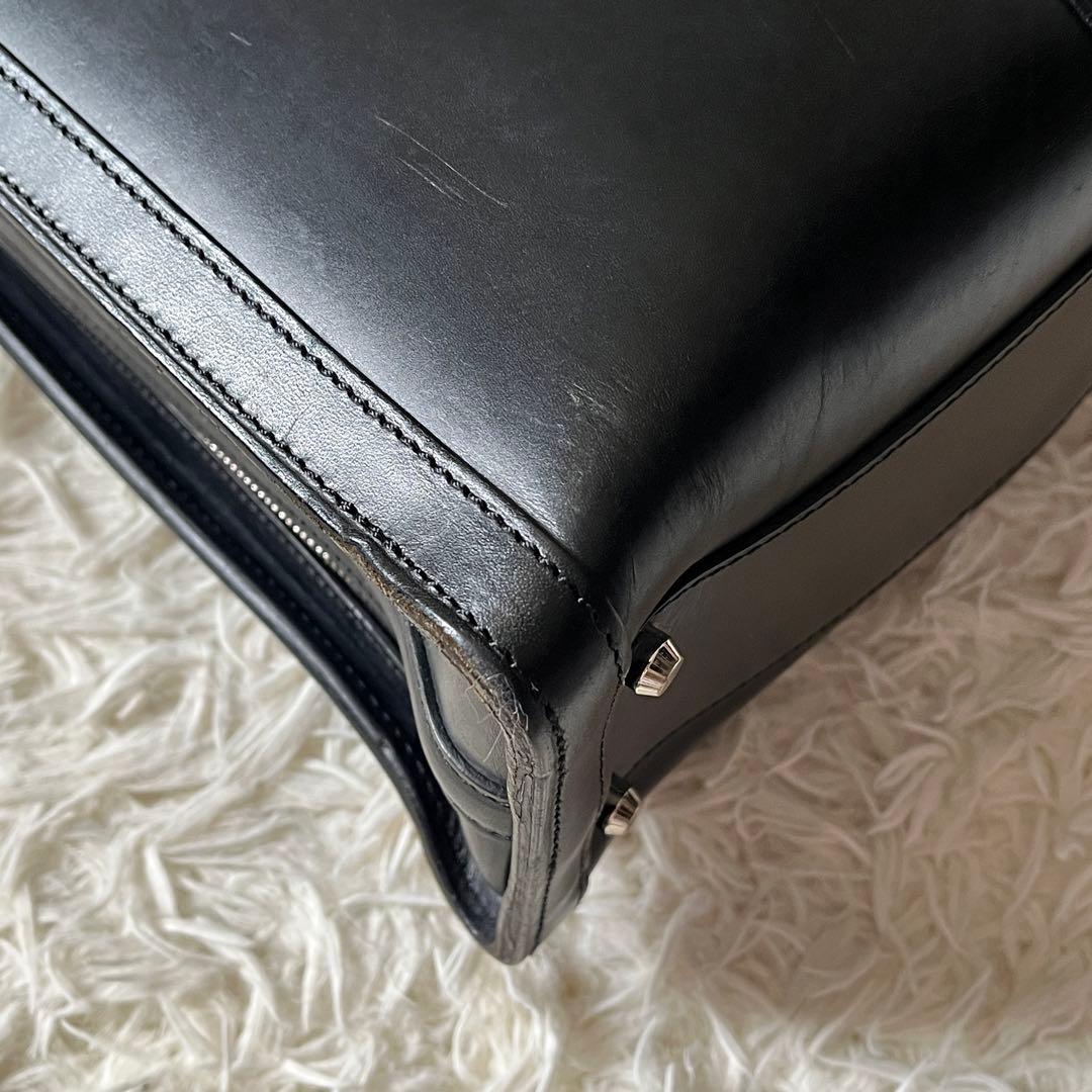 万双 マンソウ　ショルダーバッグ　ブライドル　2way ブリーフケース 黒