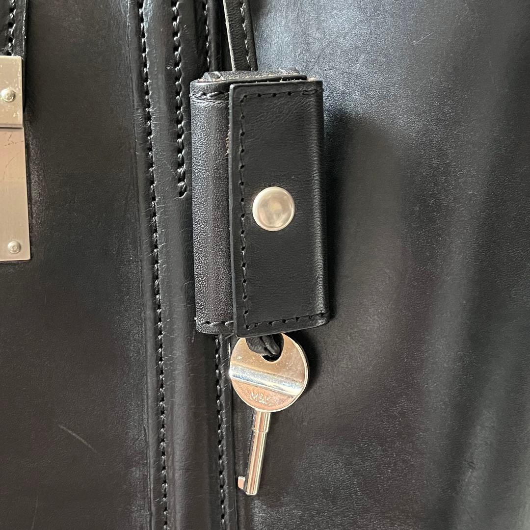 万双 マンソウ　ショルダーバッグ　ブライドル　2way ブリーフケース 黒