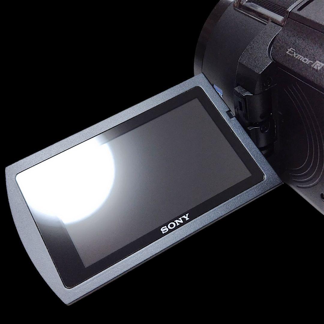 【美品】SONY ソニー 高性能 4Kビデオカメラ FDR-AX45A ブラック