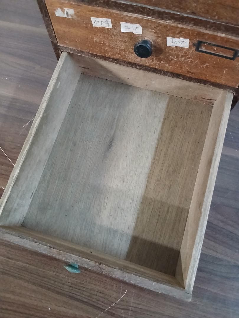 昭和レトロ　小引き出し　木製　ミニ箪笥　書類入れ　古道具　収納