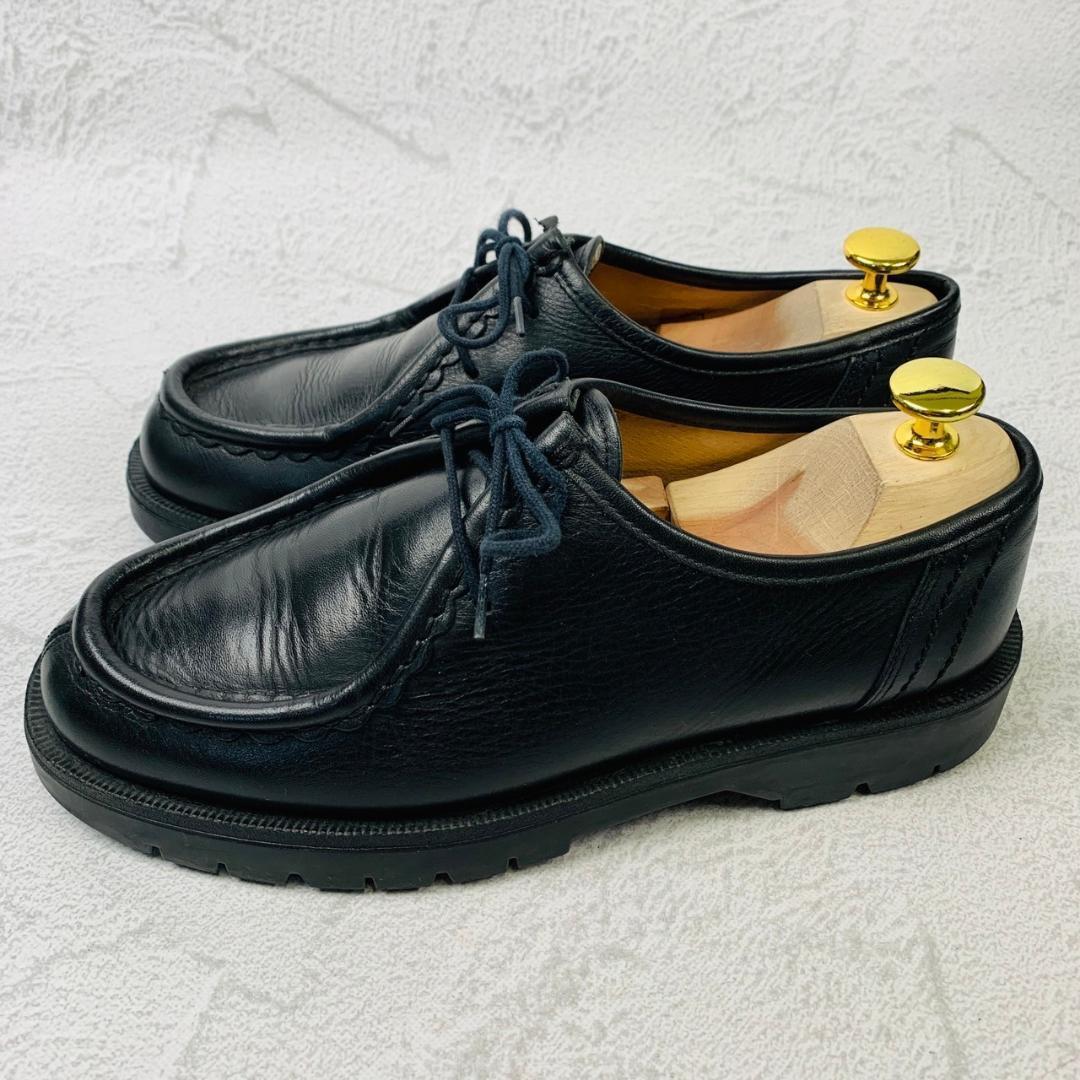 【美品】クレマン パドロール チロリアンシューズ モカシン 黒 40 革靴 軽量