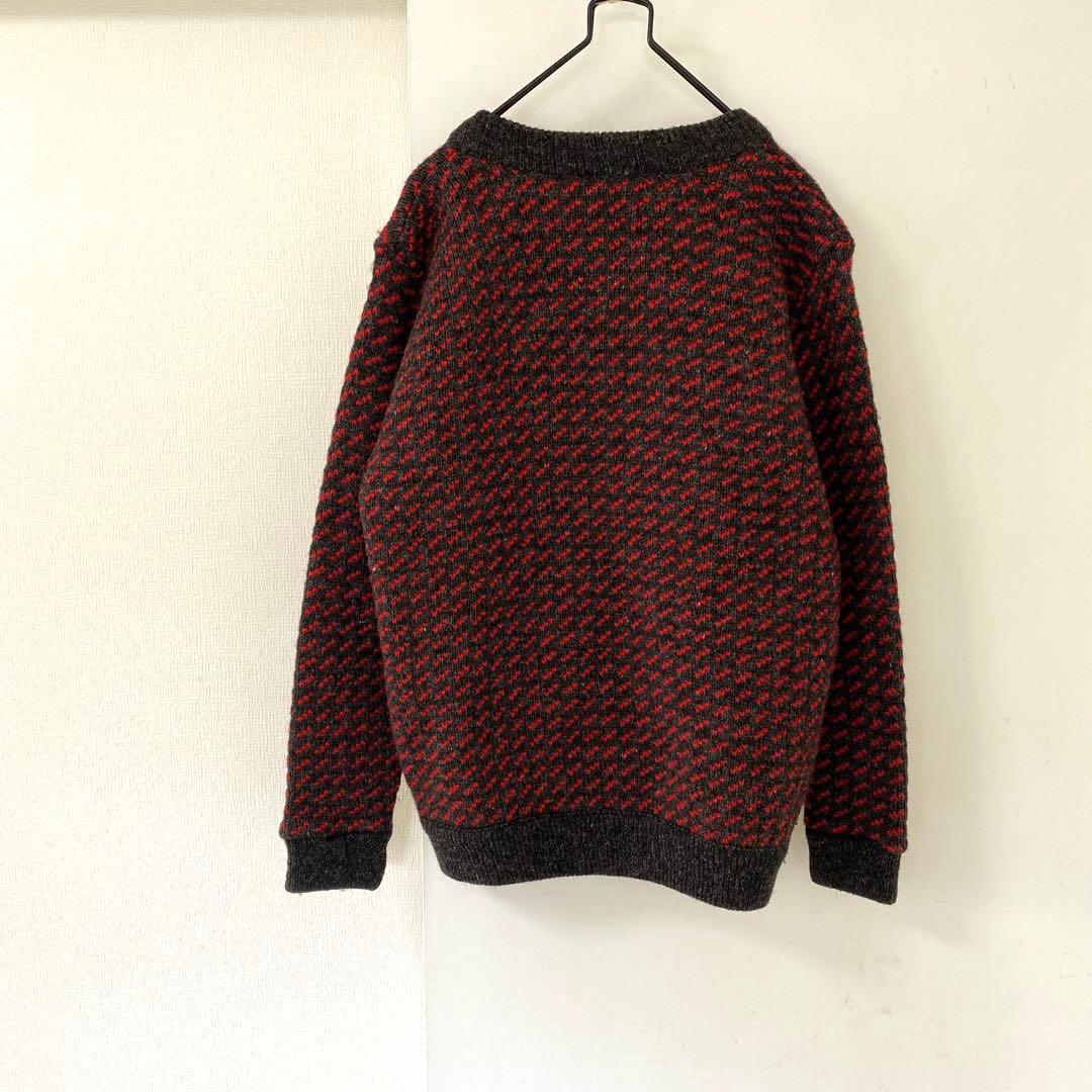 L.L.Bean エルエルビーン　カーディガン　バーズアイ　ノルウェー製