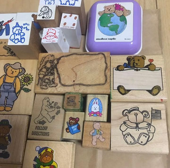 ヴィンテージスタンプ　大量　セット　熊　くま　ベアー