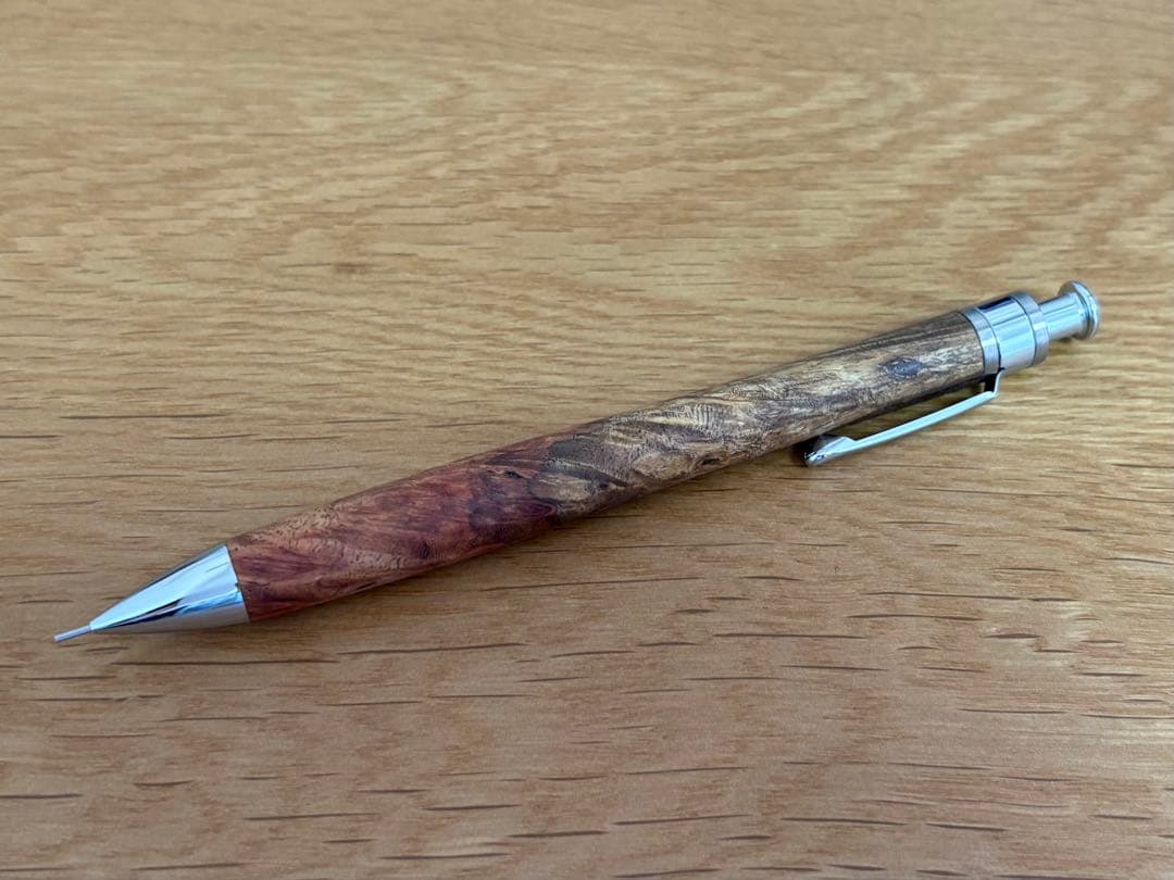 工房楔　花梨紅白　固定式口金付き