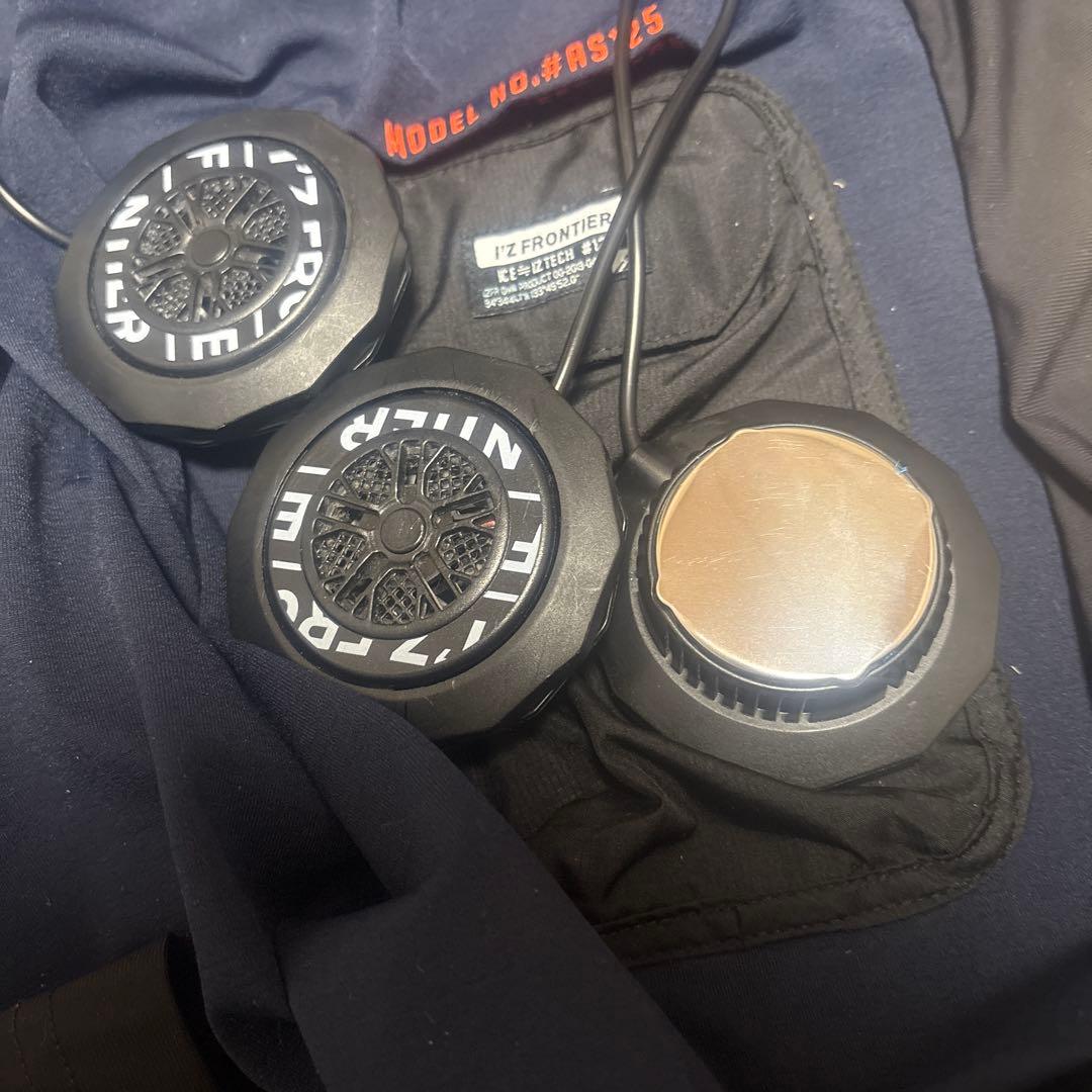 【未開封＆美品】I'Z FRONTIER 空調服 Lサイズ ネイビーカーキ