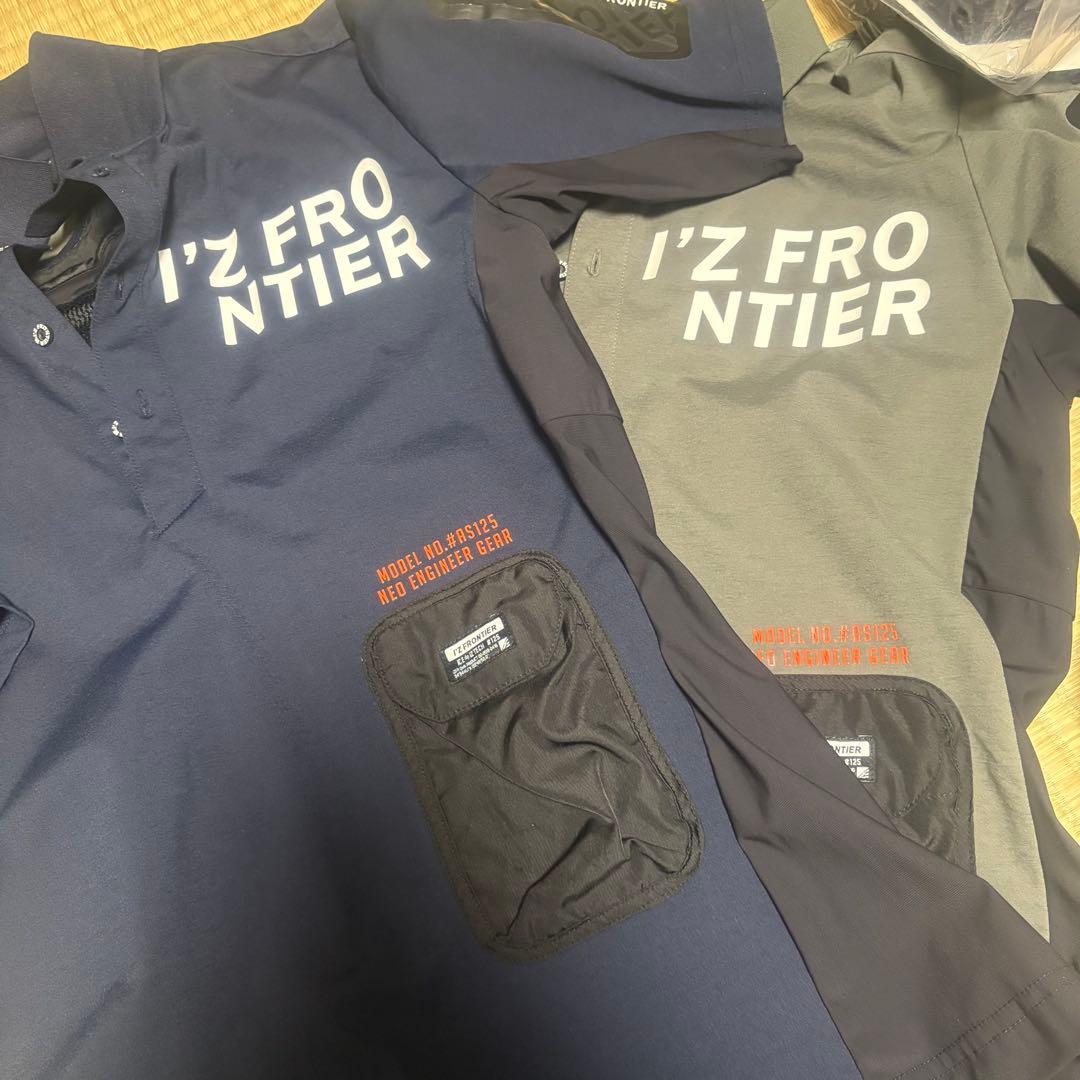 【未開封＆美品】I'Z FRONTIER 空調服 Lサイズ ネイビーカーキ
