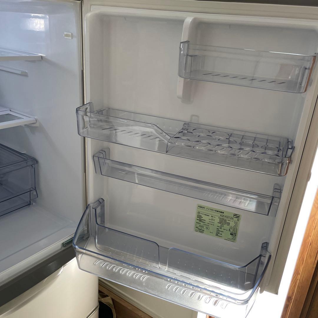 AQUA 冷蔵庫 AQR-KS27J N シャンパン 右開き 272L