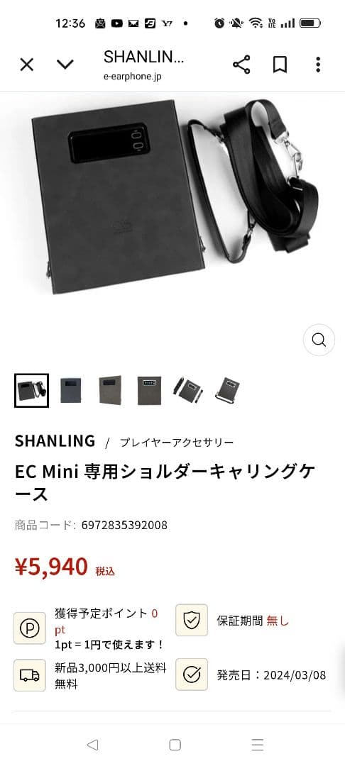 シャンリン EC Mini CDプレーヤーキャリングケース付き