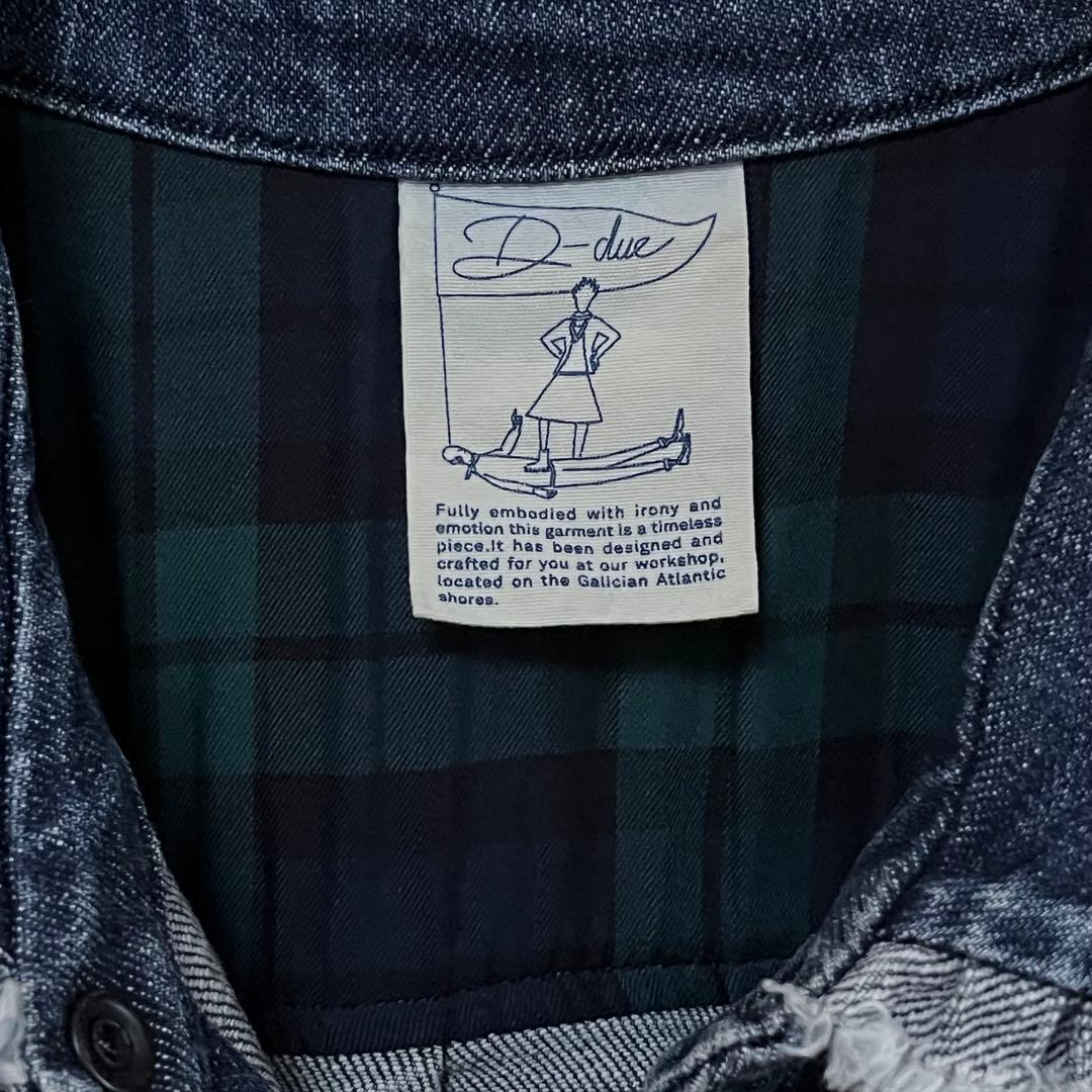 D-due デ・ドゥエ デニムブラウス　size40 ※状態訳あり